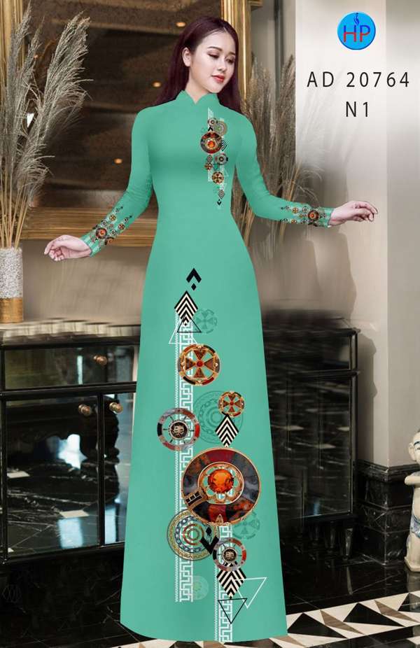 Vải Áo Dài Hoa Văn Thiết Kế 2021 AD 20764