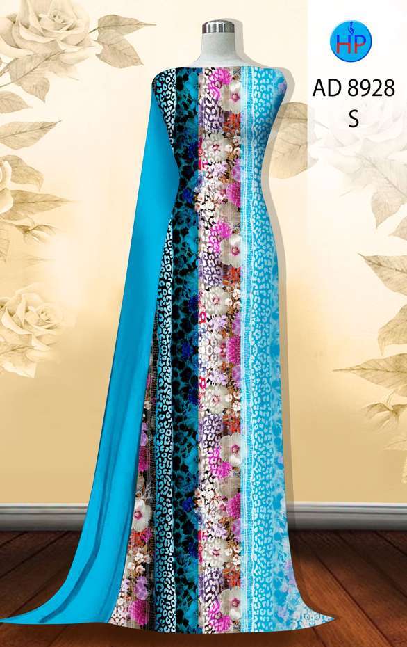 Vải Áo Dài Hoa In 3D Mới Ra AD 8928 45 Vải Áo Dài Hoa In 3D Mới Ra AD 8928