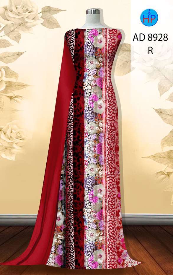 Vải Áo Dài Hoa In 3D Mới Ra AD 8928 48 Vải Áo Dài Hoa In 3D Mới Ra AD 8928