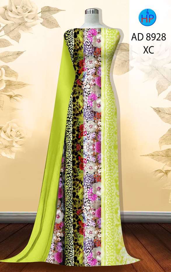 Vải Áo Dài Hoa In 3D Mới Ra AD 8928 46 Vải Áo Dài Hoa In 3D Mới Ra AD 8928