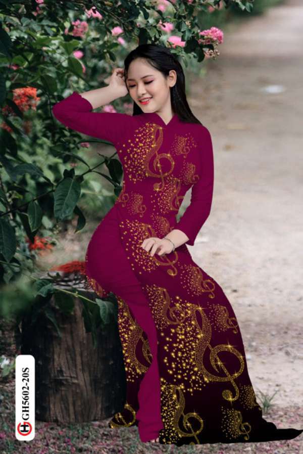 Vải Áo Dài Khóa Sol Thiết Kế 2021 AD GH5602 32 Vải Áo Dài Khóa Sol Thiết Kế 2021 AD GH5602