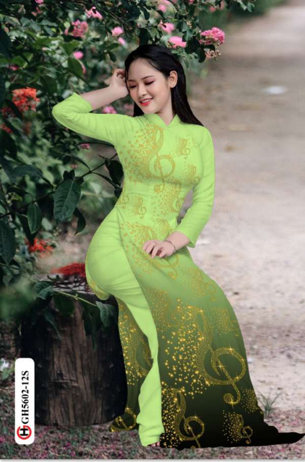 Vải Áo Dài Khóa Sol Thiết Kế 2021 AD GH5602 34 Vải Áo Dài Khóa Sol Thiết Kế 2021 AD GH5602