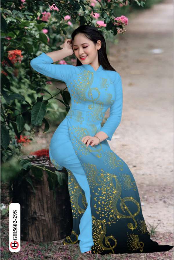 Vải Áo Dài Khóa Sol Thiết Kế 2021 AD GH5602 42 Vải Áo Dài Khóa Sol Thiết Kế 2021 AD GH5602