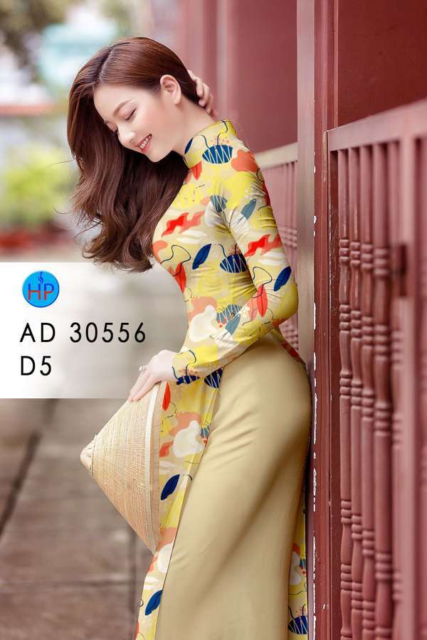 Vải Áo Dài Hoa In 3D Độc Đáo AD 30556 44 Vải Áo Dài Hoa In 3D Độc Đáo AD 30556