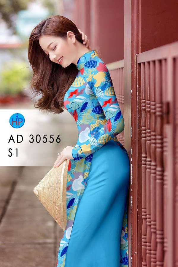Vải Áo Dài Hoa In 3D Độc Đáo AD 30556 42 Vải Áo Dài Hoa In 3D Độc Đáo AD 30556