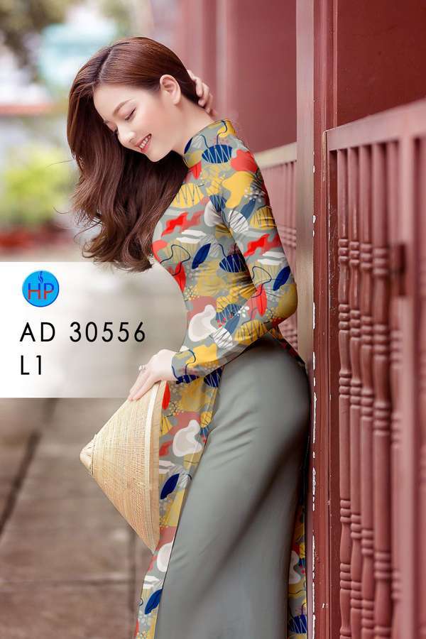 Vải Áo Dài Hoa In 3D Độc Đáo AD 30556 49 Vải Áo Dài Hoa In 3D Độc Đáo AD 30556