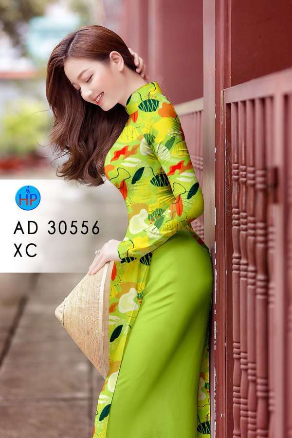 Vải Áo Dài Hoa In 3D Độc Đáo AD 30556 50 Vải Áo Dài Hoa In 3D Độc Đáo AD 30556