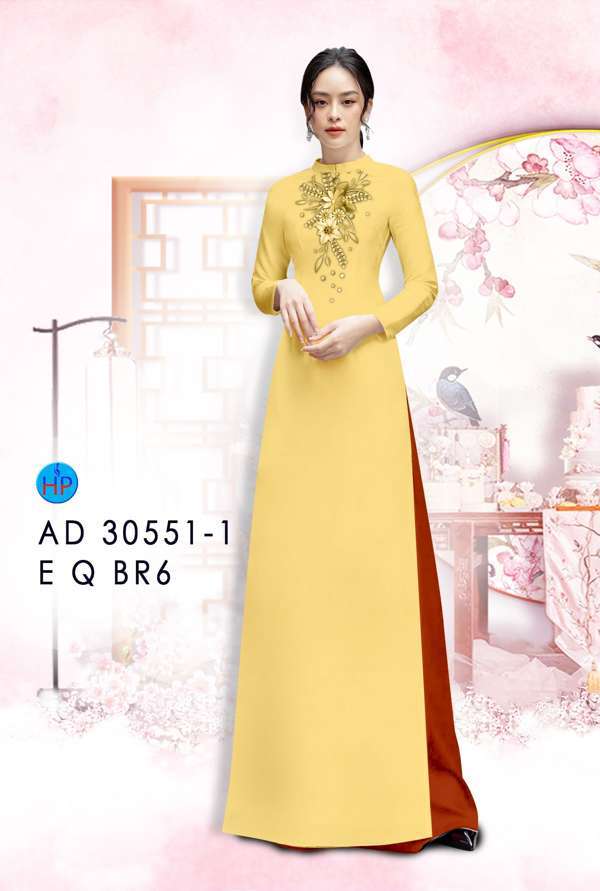 Vải Áo Dài Hoa In 3D Thiết Kế 2021 AD 30551 43 Vải Áo Dài Hoa In 3D Thiết Kế 2021 AD 30551