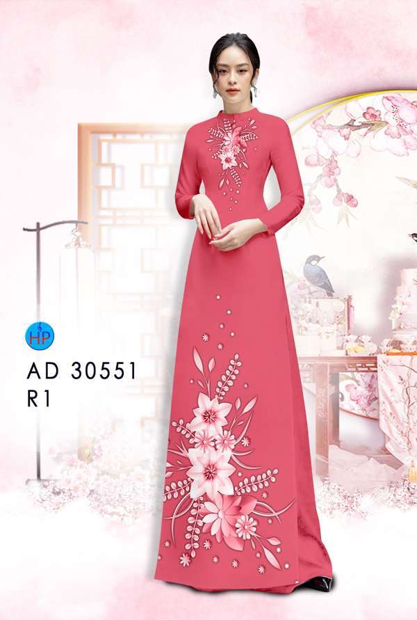 Vải Áo Dài Hoa In 3D Thiết Kế 2021 AD 30551 47 Vải Áo Dài Hoa In 3D Thiết Kế 2021 AD 30551