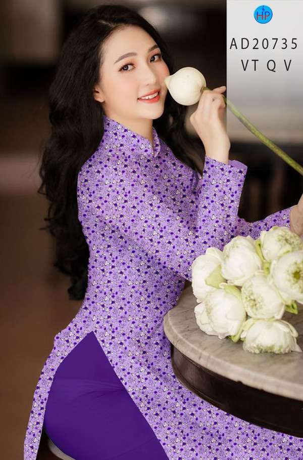 Vải Áo Dài Hoa Nhí Thiết Kế 2021 AD 20735 42 Vải Áo Dài Hoa Nhí Thiết Kế 2021 AD 20735