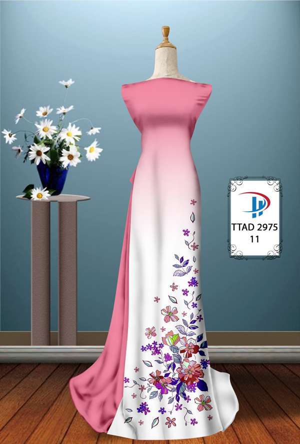 Vải Áo Dài Hoa In 3D Thiết Kế 2021 AD TTAD2975 53 Vải Áo Dài Hoa In 3D Thiết Kế 2021 AD TTAD2975