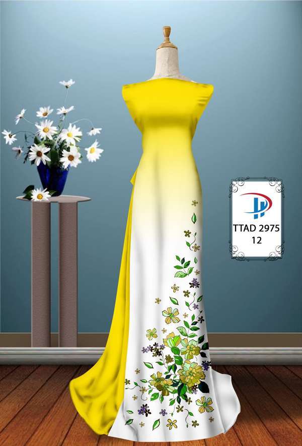 Vải Áo Dài Hoa In 3D Thiết Kế 2021 AD TTAD2975 54 Vải Áo Dài Hoa In 3D Thiết Kế 2021 AD TTAD2975