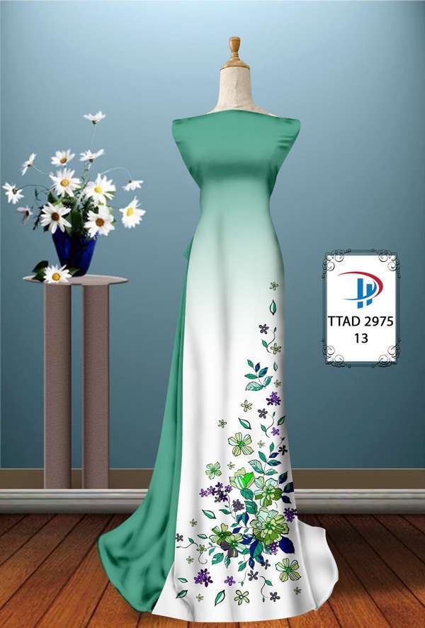 Vải Áo Dài Hoa In 3D Thiết Kế 2021 AD TTAD2975 55 Vải Áo Dài Hoa In 3D Thiết Kế 2021 AD TTAD2975