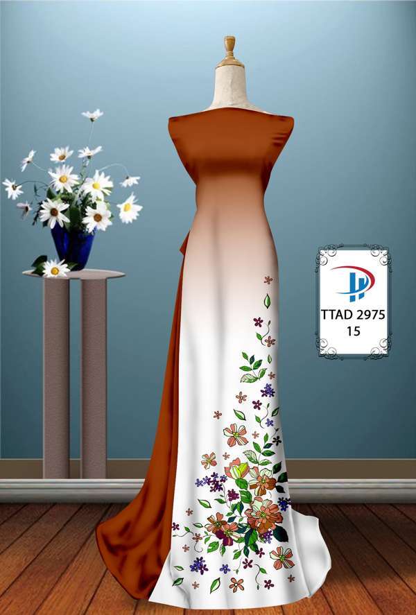 Vải Áo Dài Hoa In 3D Thiết Kế 2021 AD TTAD2975 57 Vải Áo Dài Hoa In 3D Thiết Kế 2021 AD TTAD2975