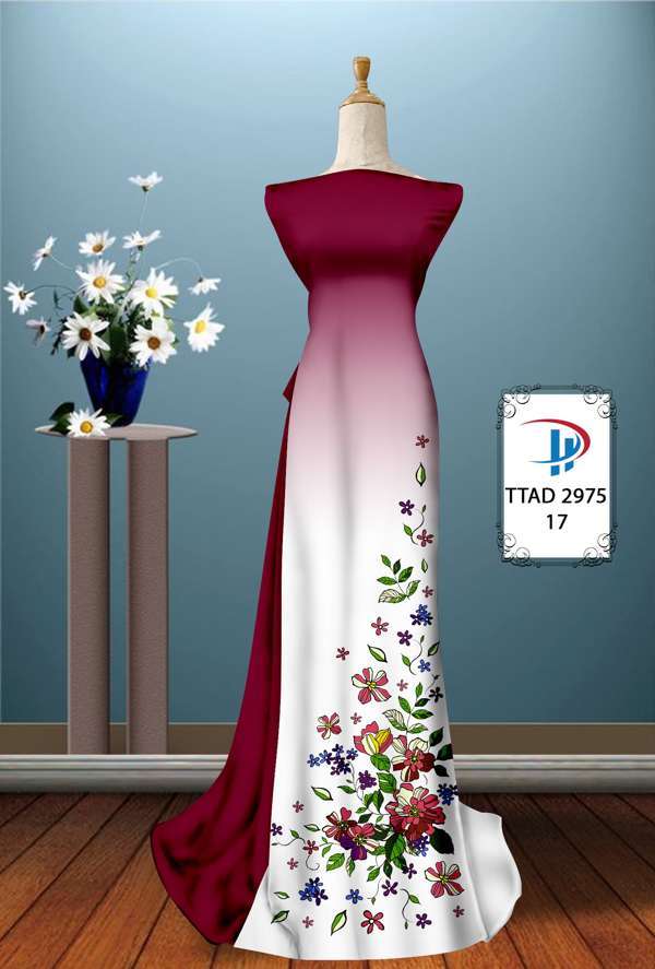 Vải Áo Dài Hoa In 3D Thiết Kế 2021 AD TTAD2975 59 Vải Áo Dài Hoa In 3D Thiết Kế 2021 AD TTAD2975