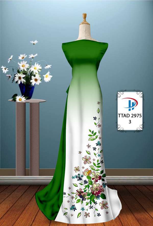 Vải Áo Dài Hoa In 3D Thiết Kế 2021 AD TTAD2975 63 Vải Áo Dài Hoa In 3D Thiết Kế 2021 AD TTAD2975