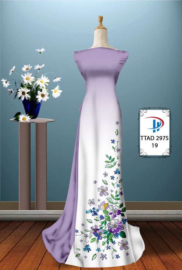 Vải Áo Dài Hoa In 3D Thiết Kế 2021 AD TTAD2975 61 Vải Áo Dài Hoa In 3D Thiết Kế 2021 AD TTAD2975