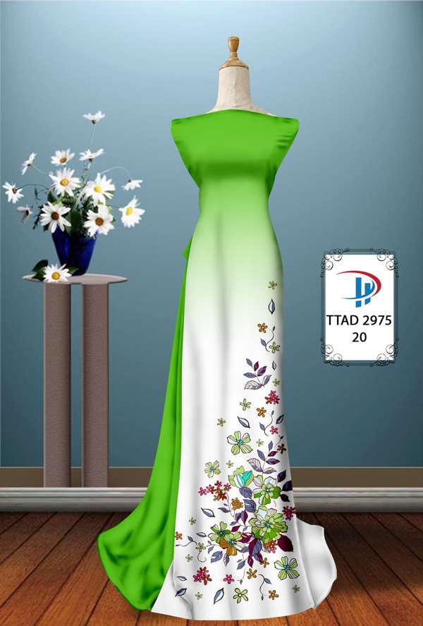 Vải Áo Dài Hoa In 3D Thiết Kế 2021 AD TTAD2975 62 Vải Áo Dài Hoa In 3D Thiết Kế 2021 AD TTAD2975
