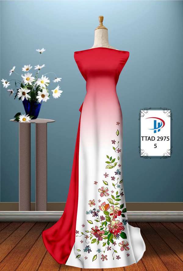 Vải Áo Dài Hoa In 3D Thiết Kế 2021 AD TTAD2975 71 Vải Áo Dài Hoa In 3D Thiết Kế 2021 AD TTAD2975