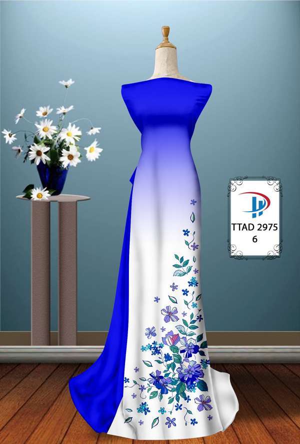 Vải Áo Dài Hoa In 3D Thiết Kế 2021 AD TTAD2975 72 Vải Áo Dài Hoa In 3D Thiết Kế 2021 AD TTAD2975
