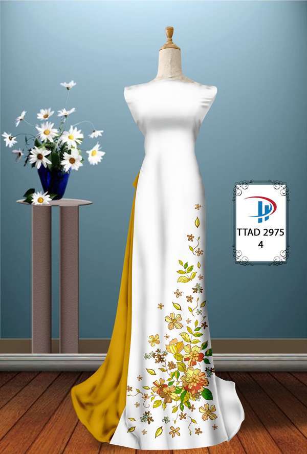 Vải Áo Dài Hoa In 3D Thiết Kế 2021 AD TTAD2975 70 Vải Áo Dài Hoa In 3D Thiết Kế 2021 AD TTAD2975