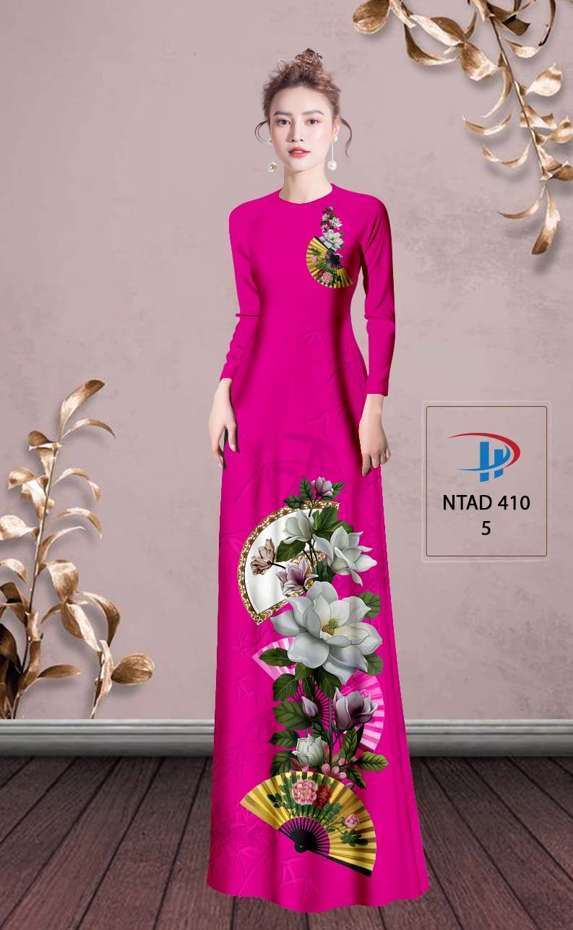 Vải Áo Dài Hoa Sen Vừa Ra  AD NTAD410