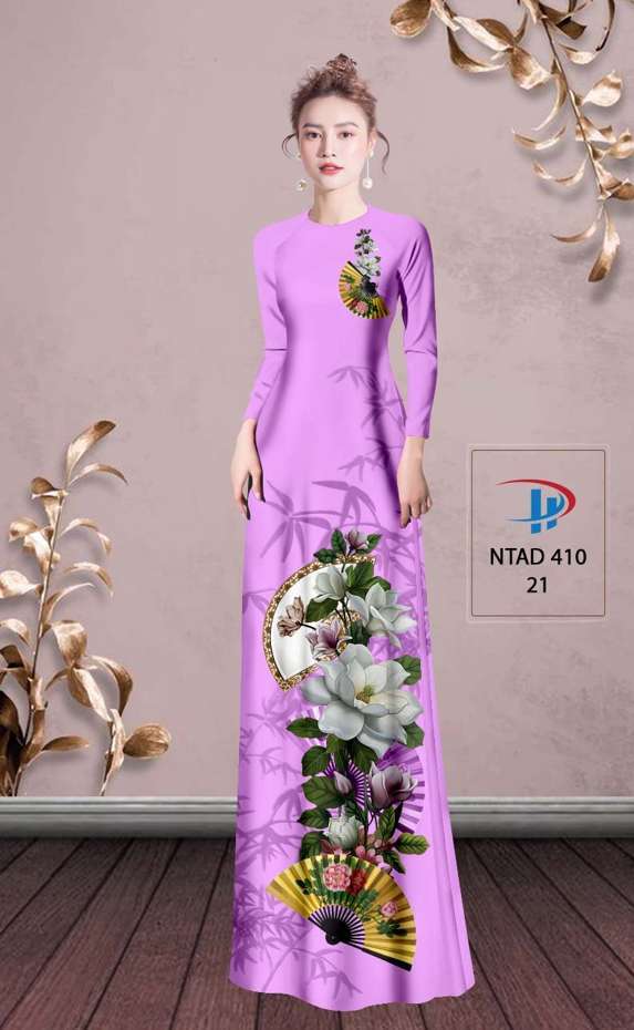 Vải Áo Dài Hoa Sen Vừa Ra  AD NTAD410