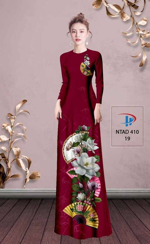 Vải Áo Dài Hoa Sen Vừa Ra  AD NTAD410