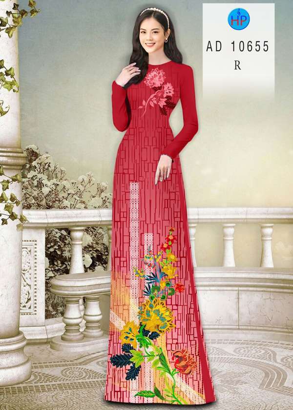 Vải Áo Dài Hoa In 3D Thiết Kế 2021 AD 10655 47 Vải Áo Dài Hoa In 3D Thiết Kế 2021 AD 10655