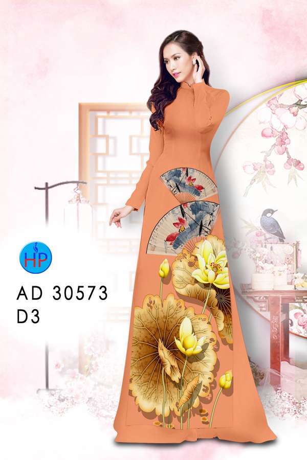Vải Áo Dài Hoa Sen Vừa Ra  AD 30573