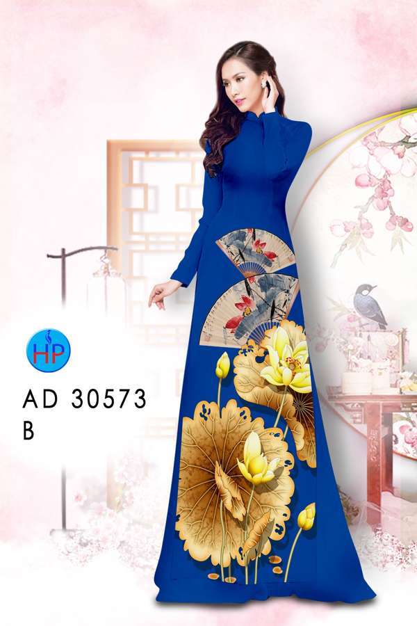 Vải Áo Dài Hoa Sen Vừa Ra  AD 30573