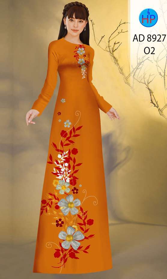Vải Áo Dài Hoa In 3D Vừa Ra AD 8927 39 Vải Áo Dài Hoa In 3D Vừa Ra AD 8927