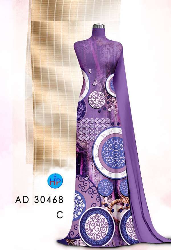 Vải Áo Dài Hoa Văn Thiết Kế 2021 AD 30468