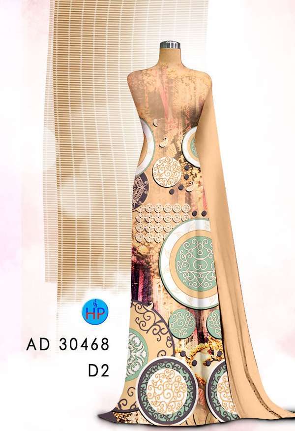 Vải Áo Dài Hoa Văn Thiết Kế 2021 AD 30468