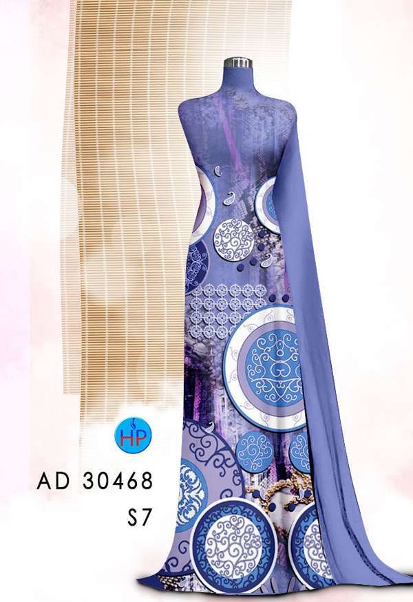 Vải Áo Dài Hoa Văn Thiết Kế 2021 AD 30468