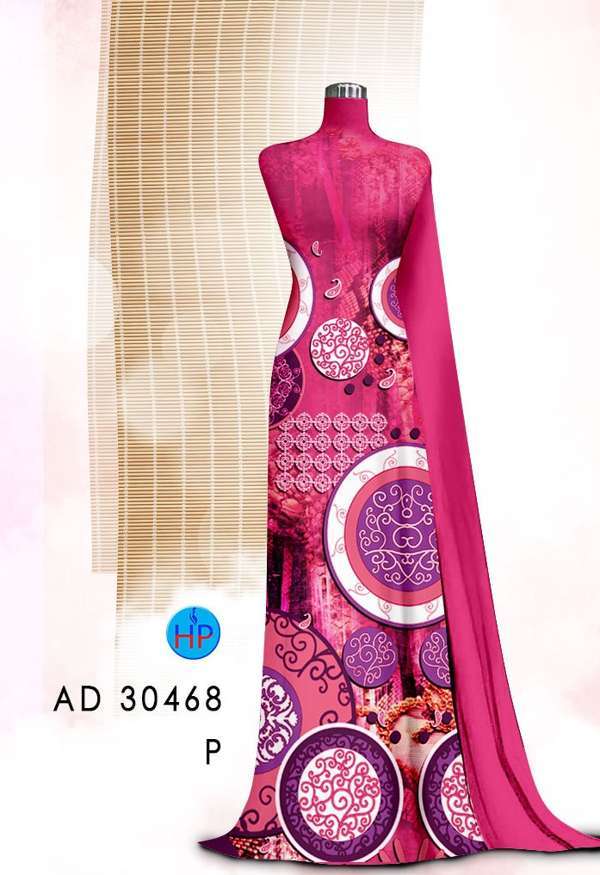 Vải Áo Dài Hoa Văn Thiết Kế 2021 AD 30468