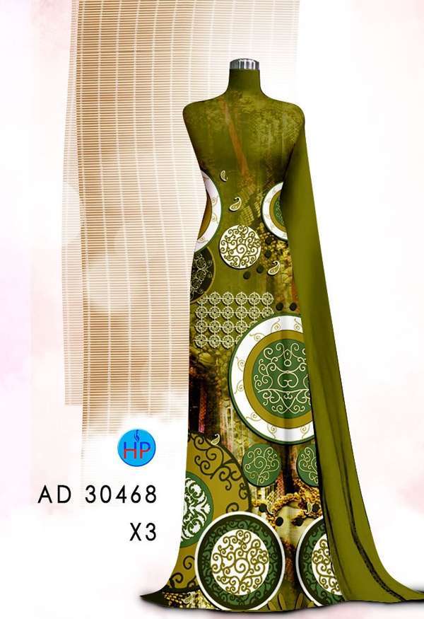 Vải Áo Dài Hoa Văn Thiết Kế 2021 AD 30468