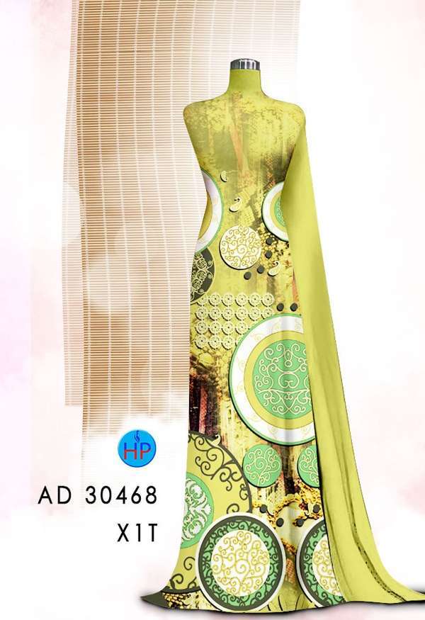Vải Áo Dài Hoa Văn Thiết Kế 2021 AD 30468