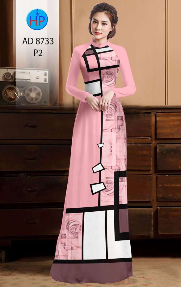 Vải Áo Dài Hoa Hồng Và Hoa Văn Thiết Kế 2021 AD 8733 40 Vải Áo Dài Hoa Hồng Và Hoa Văn Thiết Kế 2021 AD 8733
