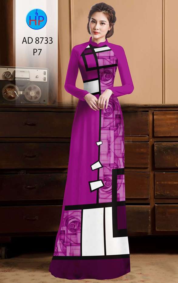 Vải Áo Dài Hoa Hồng Và Hoa Văn Thiết Kế 2021 AD 8733 48 Vải Áo Dài Hoa Hồng Và Hoa Văn Thiết Kế 2021 AD 8733