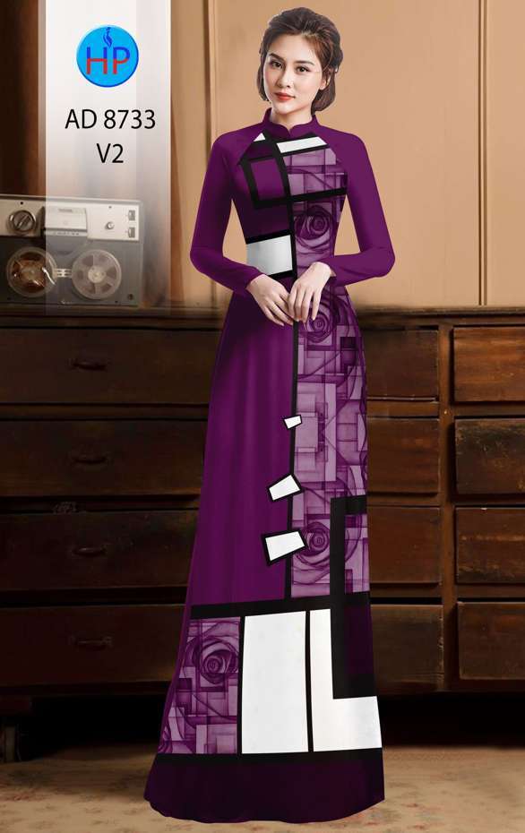 Vải Áo Dài Hoa Hồng Và Hoa Văn Thiết Kế 2021 AD 8733 49 Vải Áo Dài Hoa Hồng Và Hoa Văn Thiết Kế 2021 AD 8733