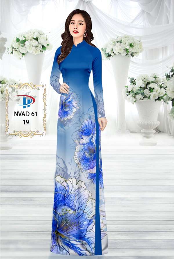 Vải Áo Dài Hoa In 3d Thiết Kế 2021 AD NVAD61 59 Vải Áo Dài Hoa In 3d Thiết Kế 2021 AD NVAD61