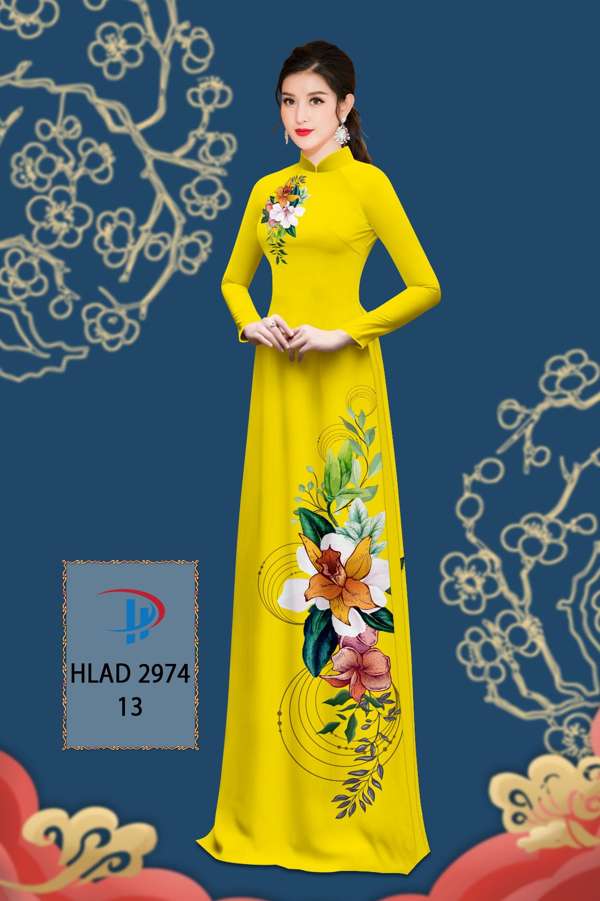 Vải Áo Dài Hoa In 3D Vừa Ra AD HLAD2974 75 Vải Áo Dài Hoa In 3D Vừa Ra AD HLAD2974