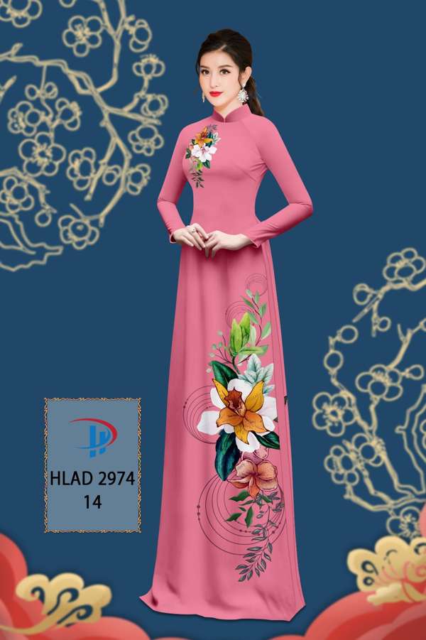 Vải Áo Dài Hoa In 3D Vừa Ra AD HLAD2974 76 Vải Áo Dài Hoa In 3D Vừa Ra AD HLAD2974