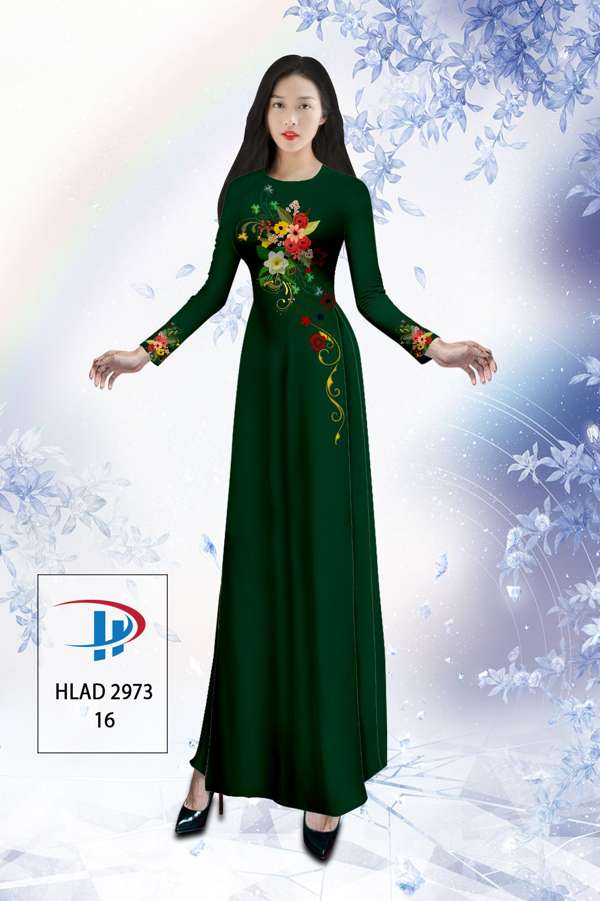 Vải Áo Dài Hoa In 3D Thiết Kế 2021 AD HLAD2973 53 Vải Áo Dài Hoa In 3D Thiết Kế 2021 AD HLAD2973