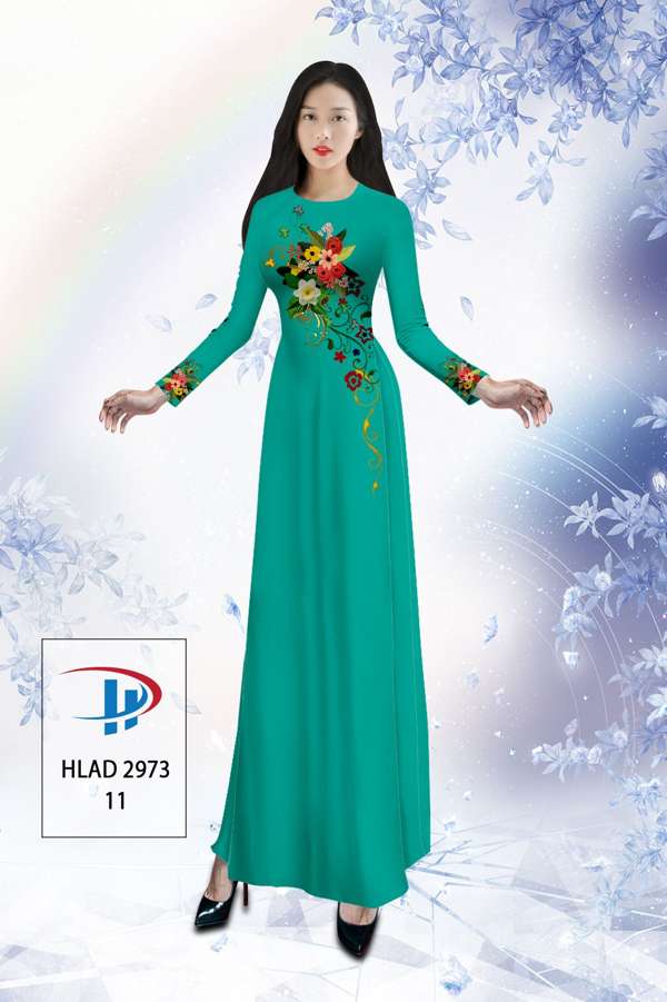 Vải Áo Dài Hoa In 3D Thiết Kế 2021 AD HLAD2973 72 Vải Áo Dài Hoa In 3D Thiết Kế 2021 AD HLAD2973