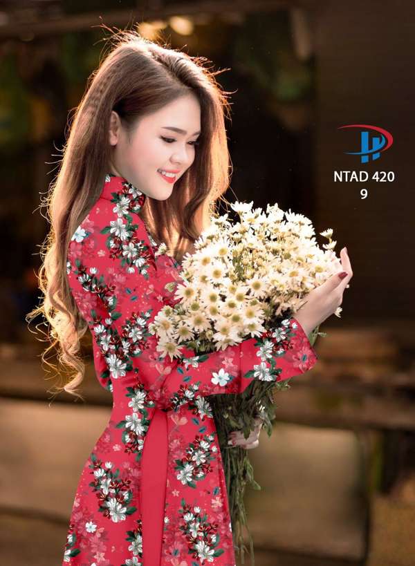 Vải Áo Dài Hoa Nhí Độc Đáo AD NTAD420 63 Vải Áo Dài Hoa Nhí Độc Đáo AD NTAD420