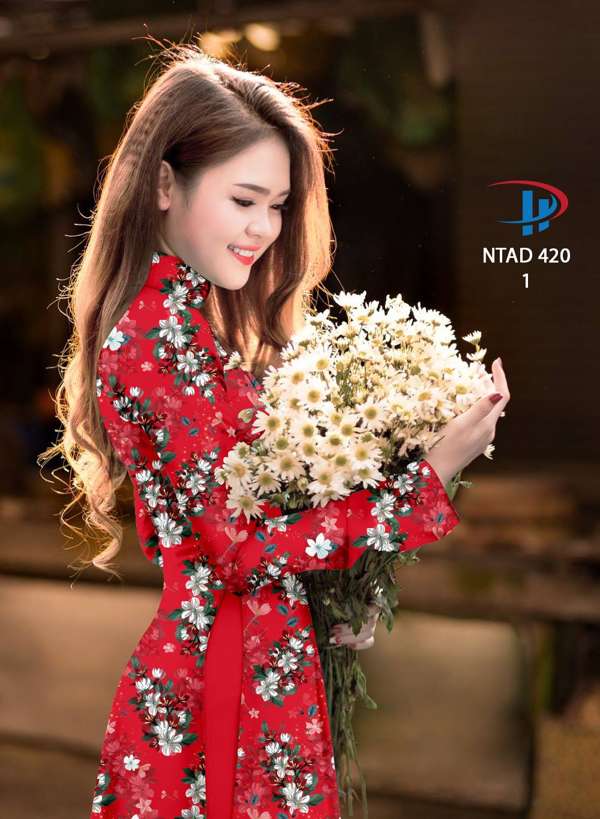 Vải Áo Dài Hoa Nhí Độc Đáo AD NTAD420 69 Vải Áo Dài Hoa Nhí Độc Đáo AD NTAD420