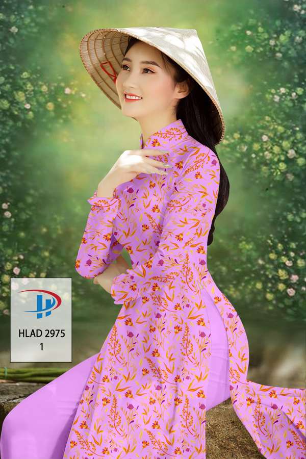 Vải Áo Dài Hoa Đều Độc Đáo AD HLAD2975