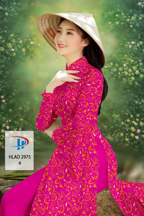 Vải Áo Dài Hoa Đều Độc Đáo AD HLAD2975